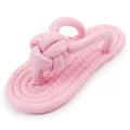 Cotton Slipper Rope Dog Chew Toy for Teeth Cleaning