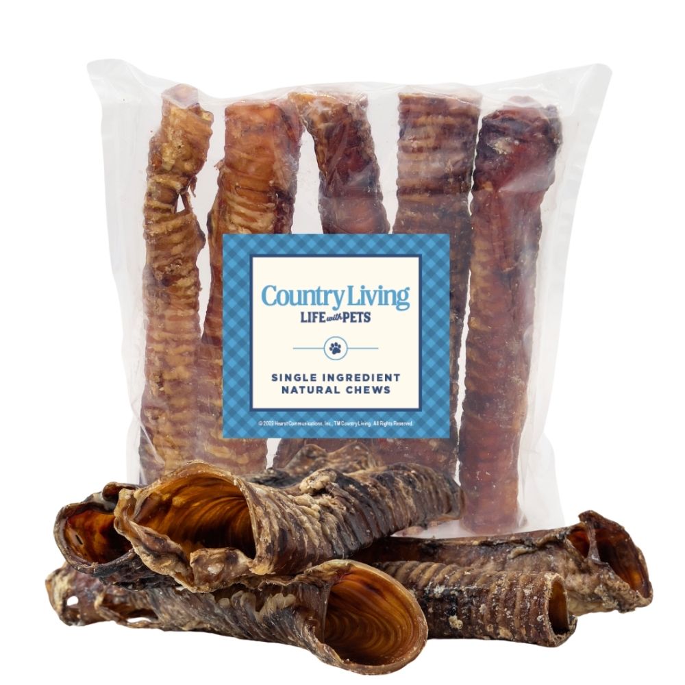 All-Natural Beef Trachea Dog Treats, Protein-Packed Chews – 12 Inches (5-Pack)
