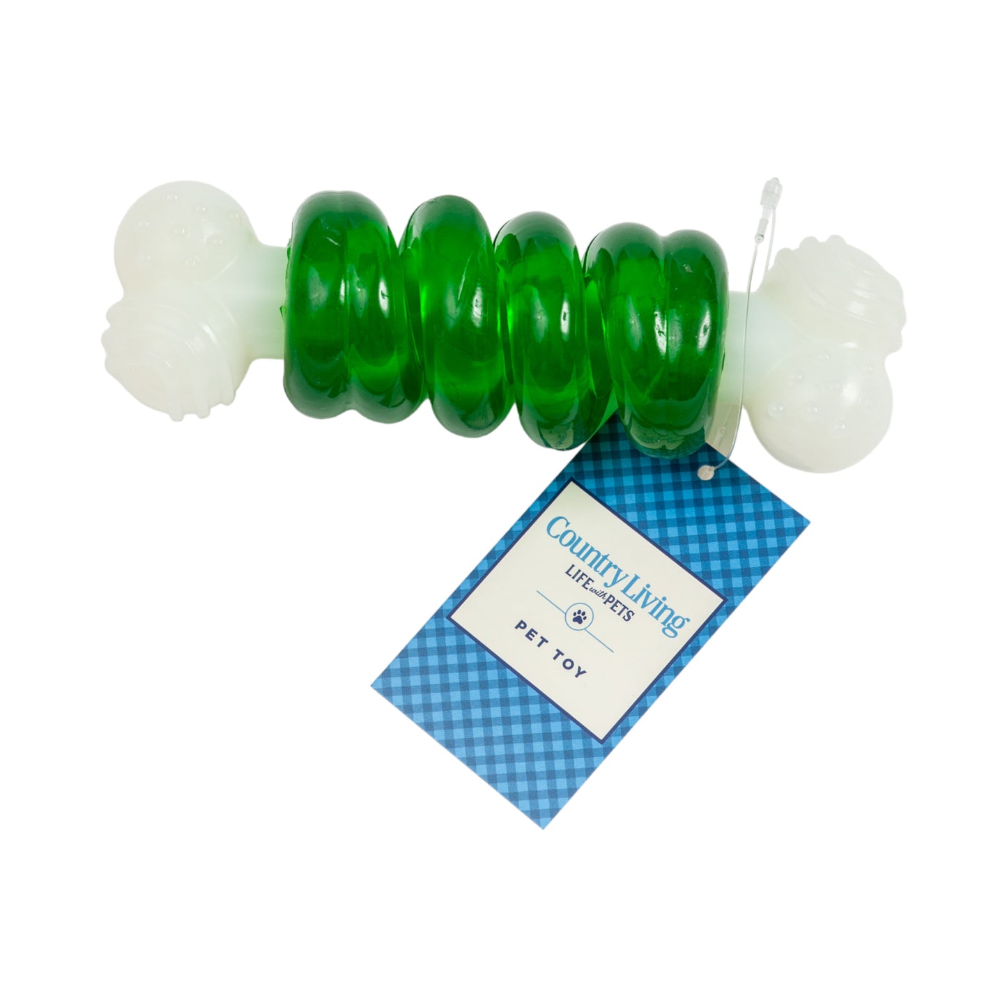 Dog Chew Toy Bone-a-Treat Spiral Ring with Orange Balls Toy
