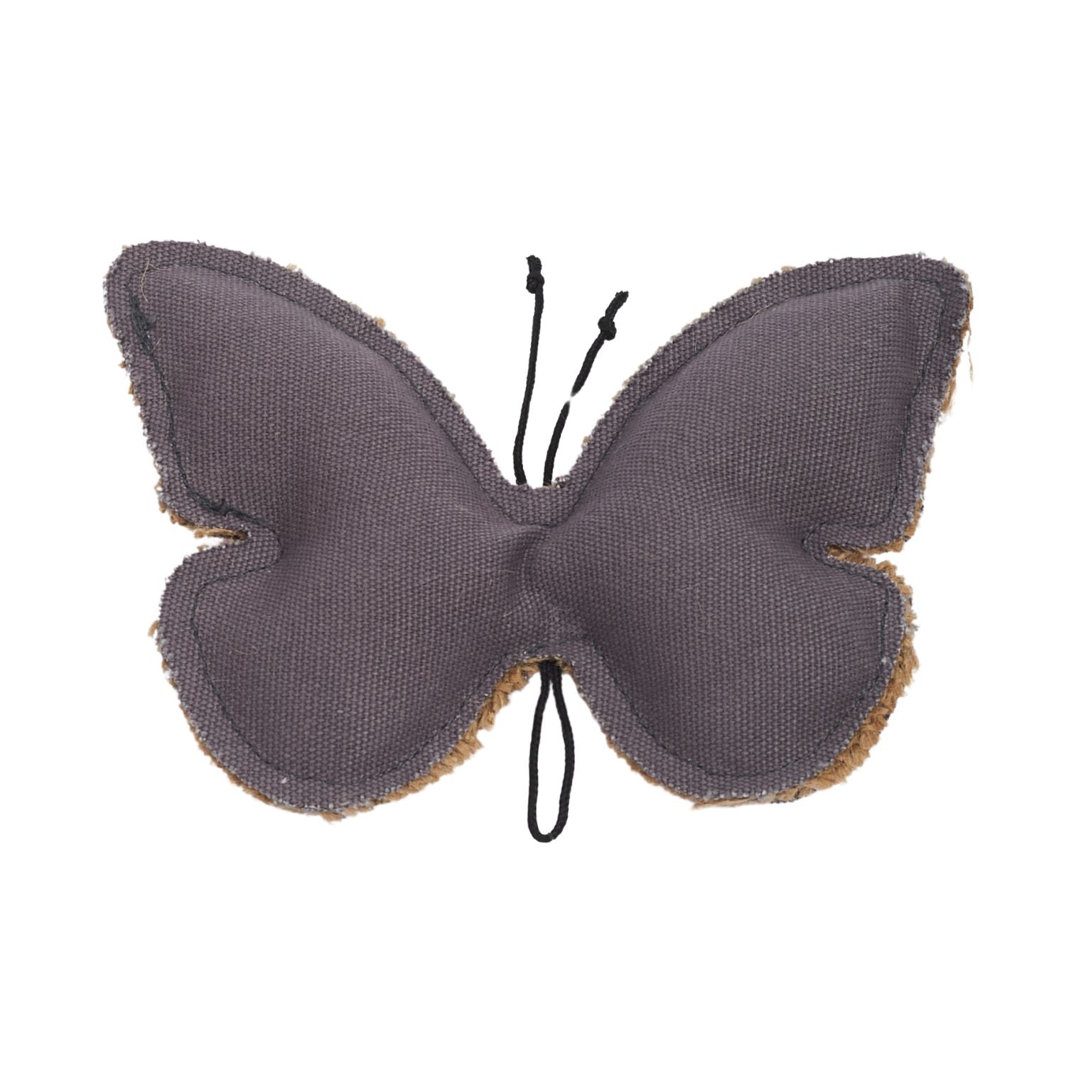 Dog Chew Toy Canvas Jute Butterfly Shape Safe Non-Toxic Pet - Detail Angle 4 | Majestic Pet Kingdom