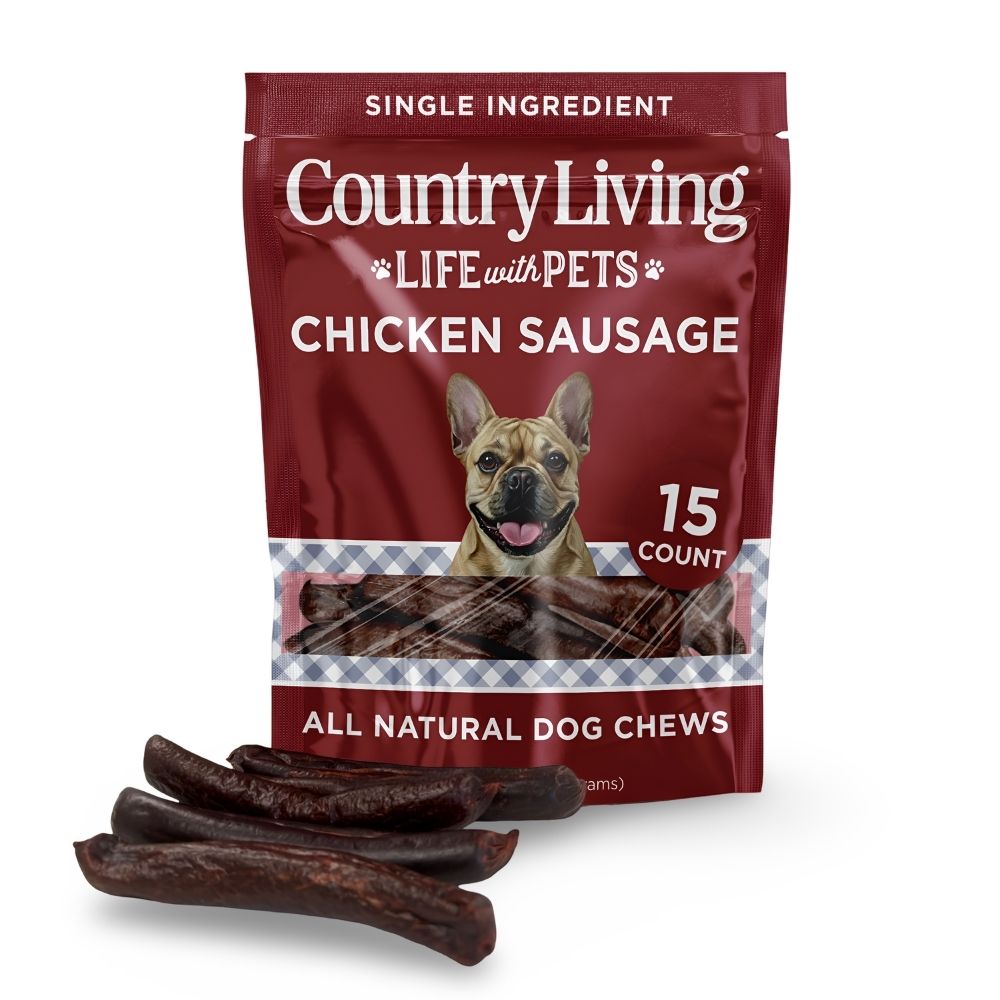 Beef Flavored Chicken Sausage Dog Treats - 15 Count Bag