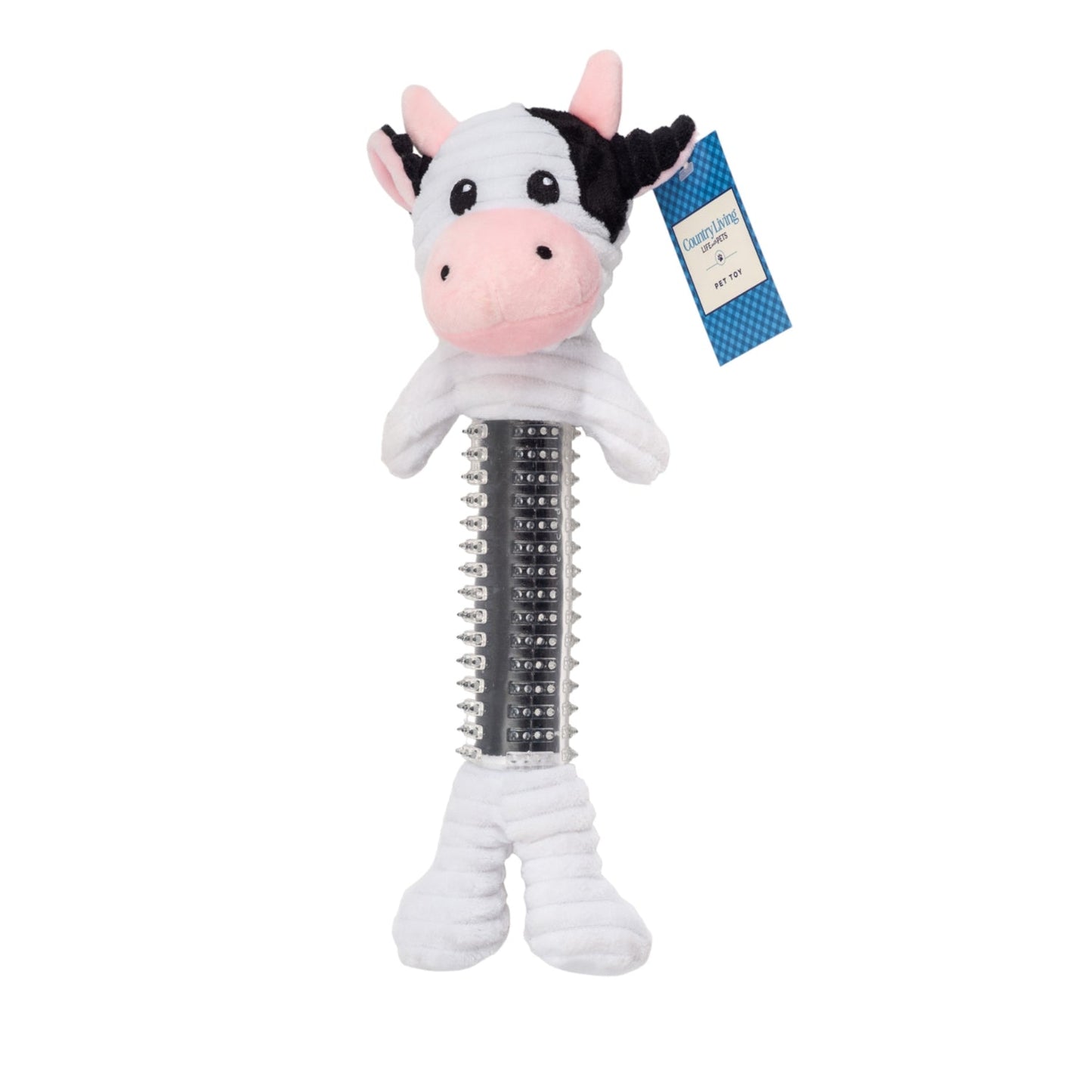 Dog Plush Toy Cow Shape Tpr Rubber - Indoor Instinct Workout - Majestic Pet Kingdom