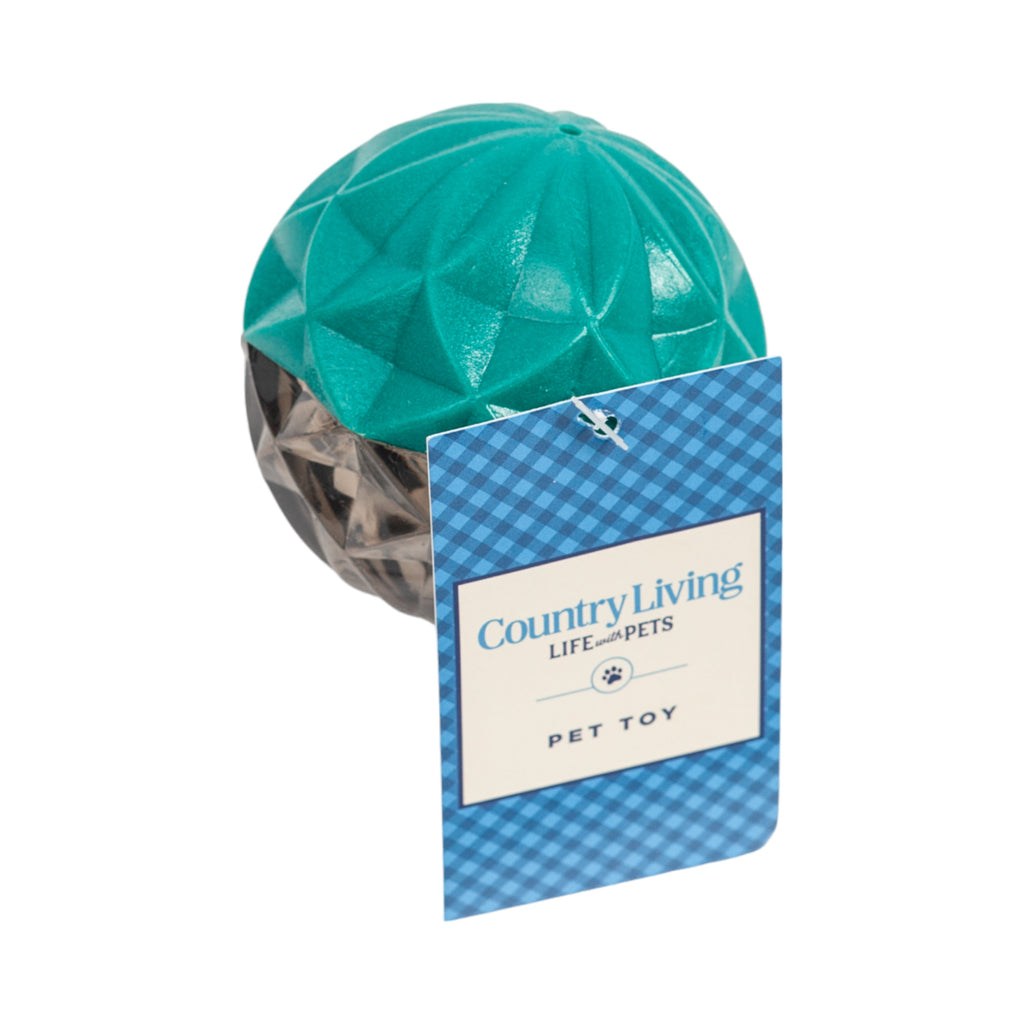 Geometric Textured Ball Dog Chew Toy for Small Dogs
