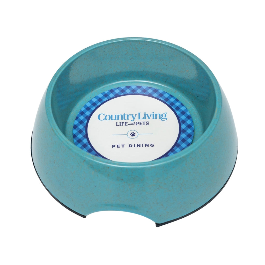 Dog Bowl Set Natural Fiber Teal Blue Pet Feeding Bowls - Majestic Pet Kingdom