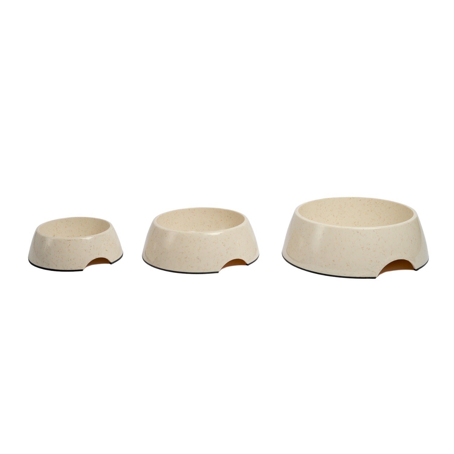 Dog Bowl Set Natural Fiber White Swan Pet Feeding Bowls - Majestic Pet Kingdom