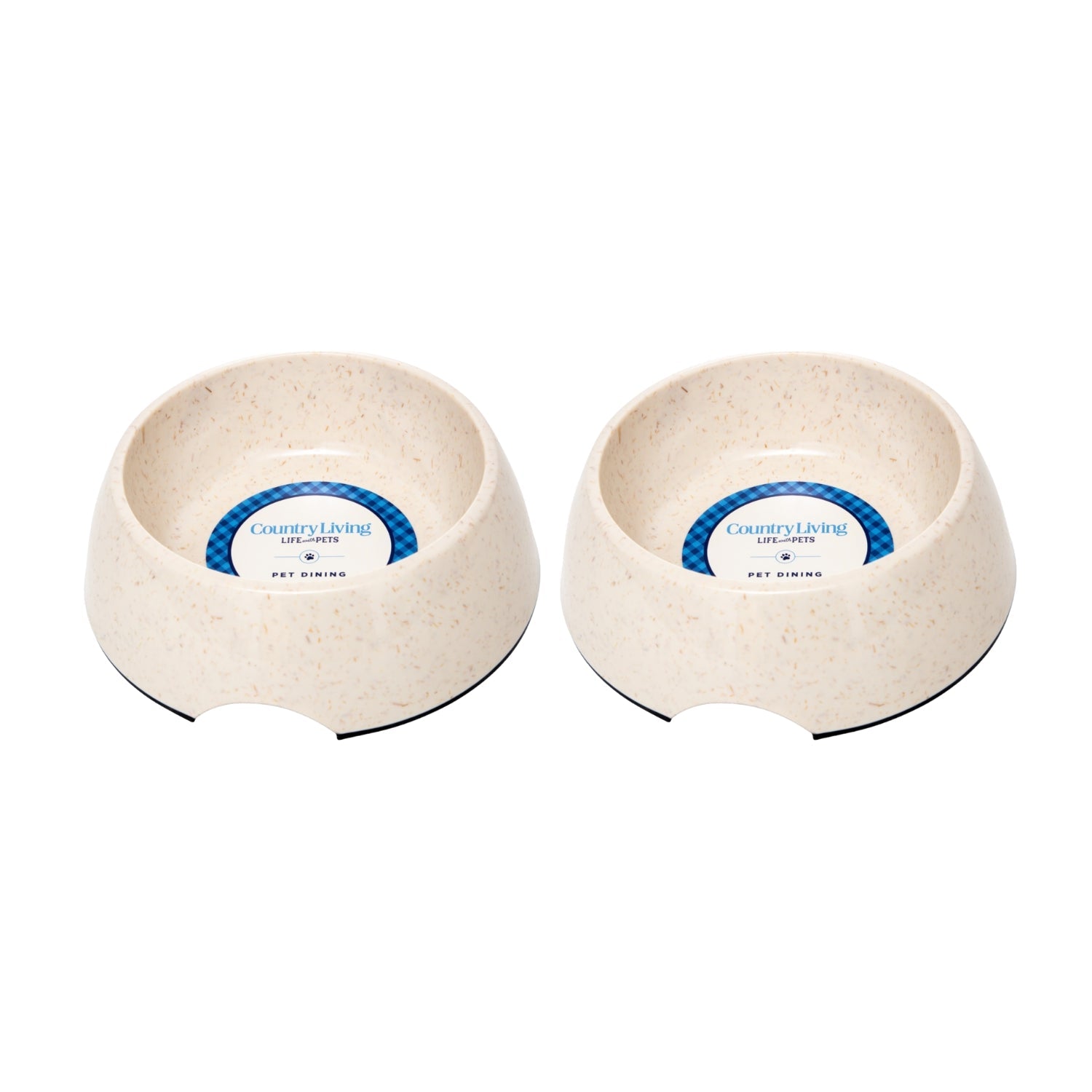 Dog Bowl Set Natural Fiber White Swan Pet Feeding Bowls - Majestic Pet Kingdom