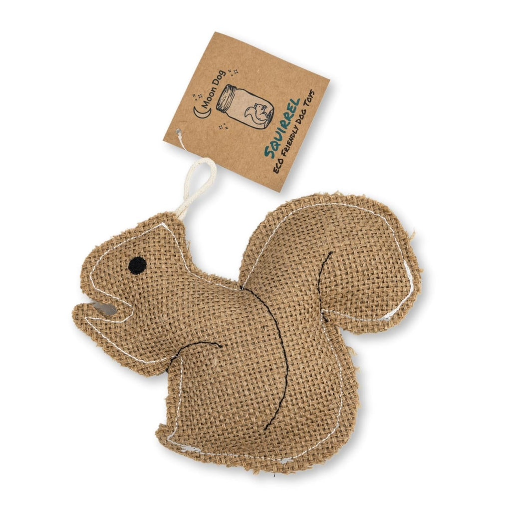 Rustic Jute Squirrel Dog Chew Toy – Non-Toxic & Soft