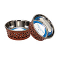 Farmhouse Stainless Steel Dog Food Bowls (Set of 2) - Majestic Pet Kingdom