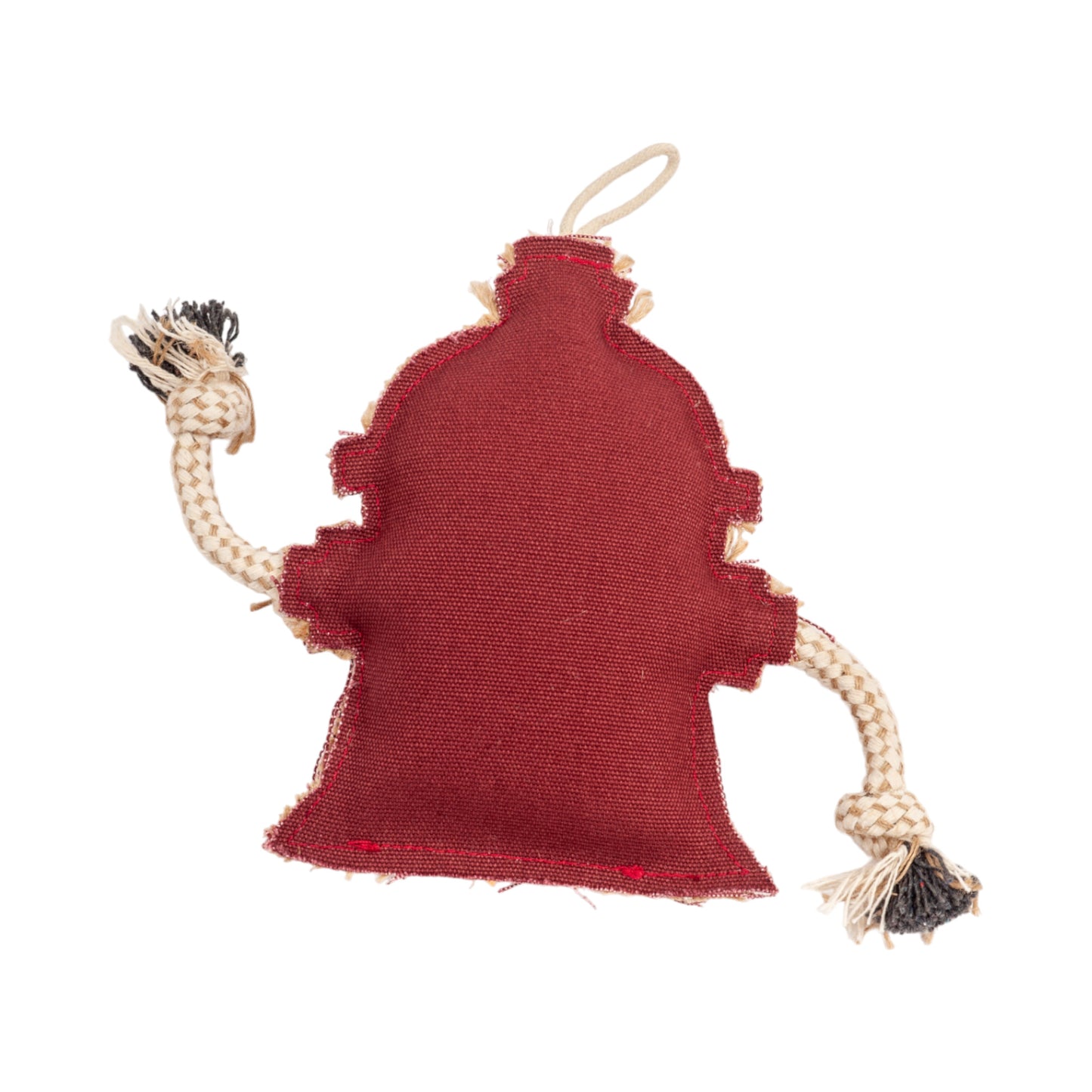 Dog Chew Toy Canvas Jute Fire Hydrant Safe Non-Toxic Play - Detail Angle 5 | Majestic Pet Kingdom
