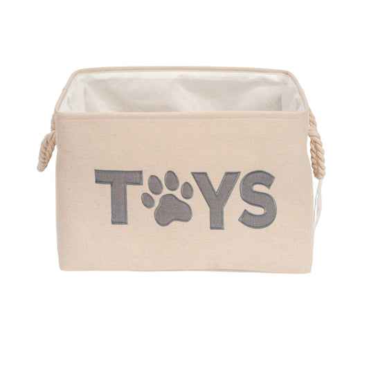 Foldable Fabric Dog Toy Storage Bin Organizer Box Basket
