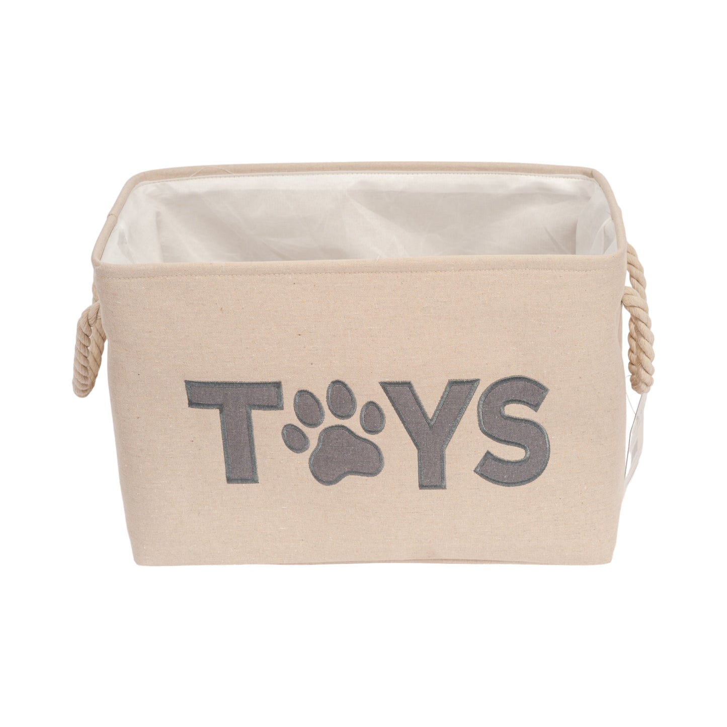 Dog Toy Storage Bin Foldable Fabric Organizer Basket Box