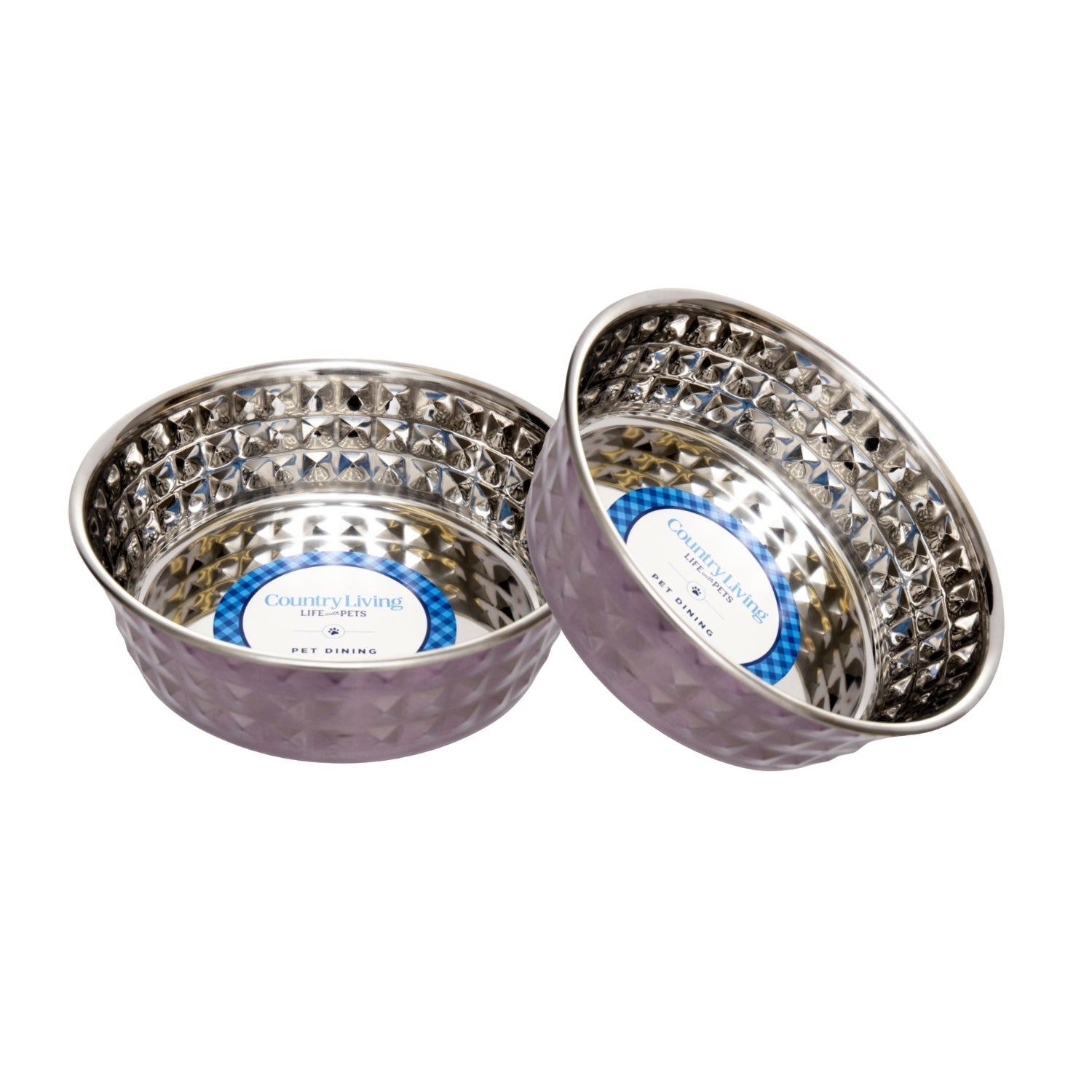 Dog Bowls Set Of 2 Lavender | Majestic Pet Kingdom - Majestic Pet Kingdom
