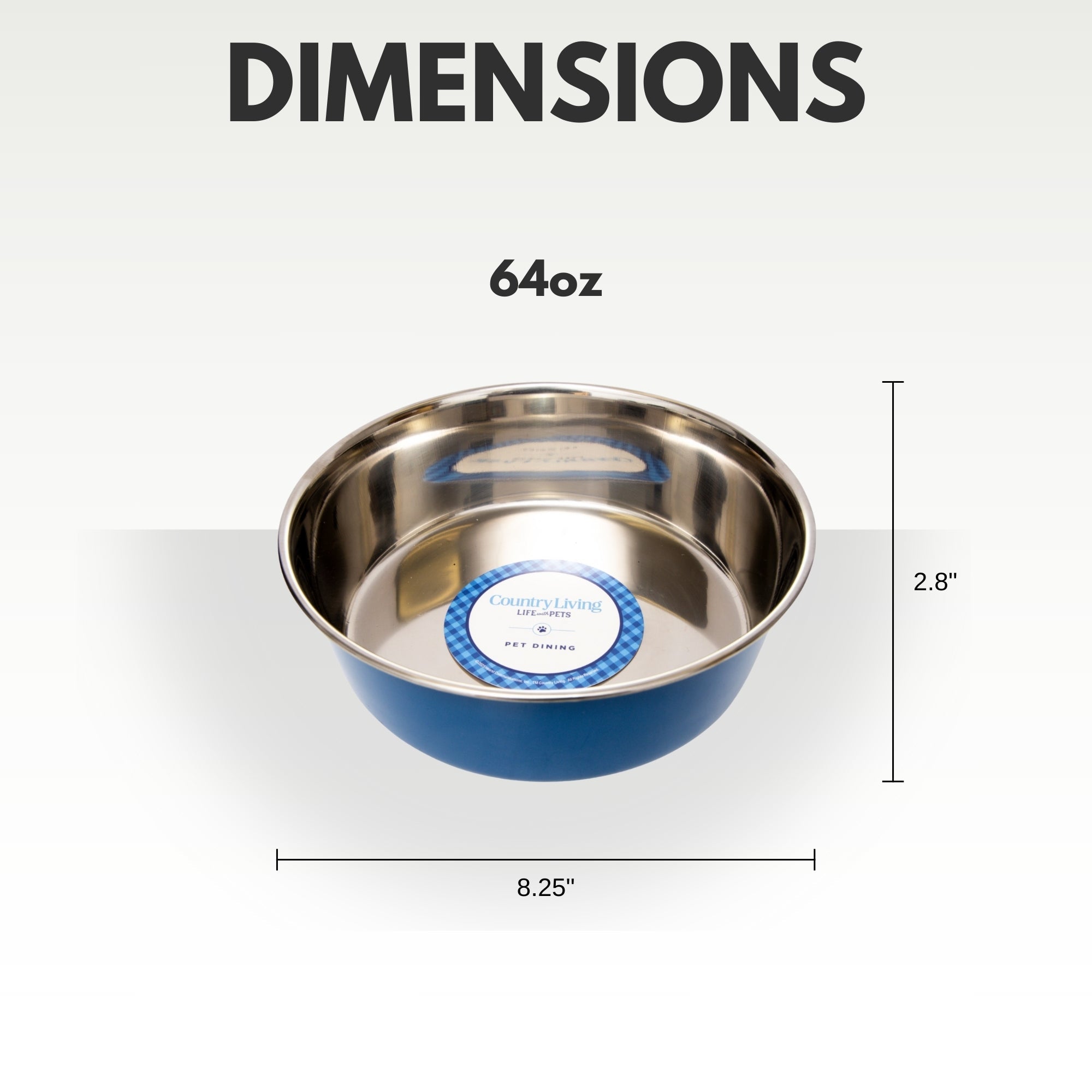 Heavy Gauge Stainless Steel Food & Water Dog Bowls (2-Pk)