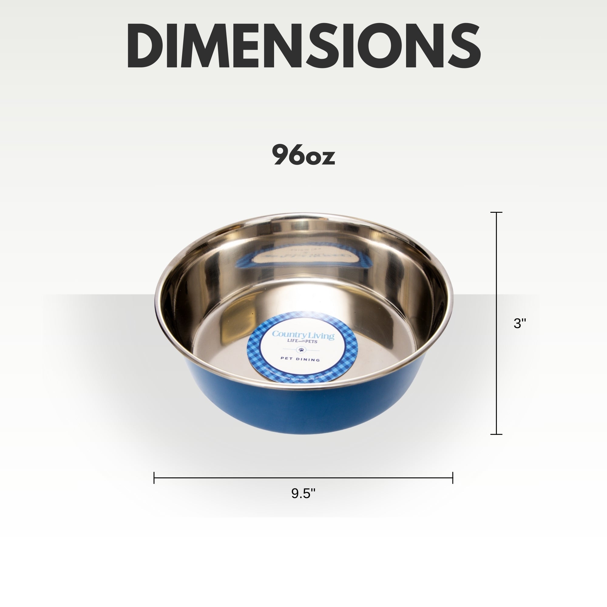 Heavy Gauge Stainless Steel Food & Water Dog Bowls (2-Pk)