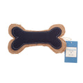 Jean Leather & Jute Bone Pillow Dog Chew Toy