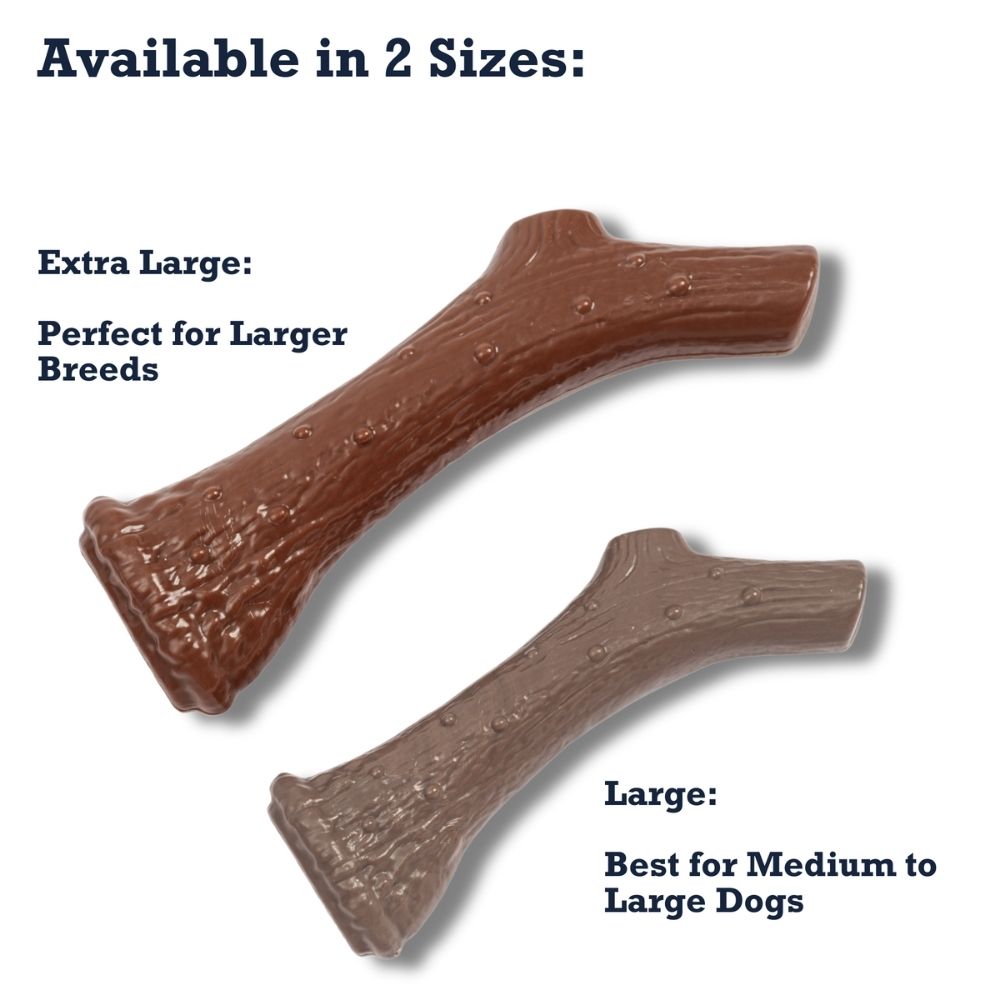 Chicken Flavored Nylon Antler Dog Chew Toy for Chewers