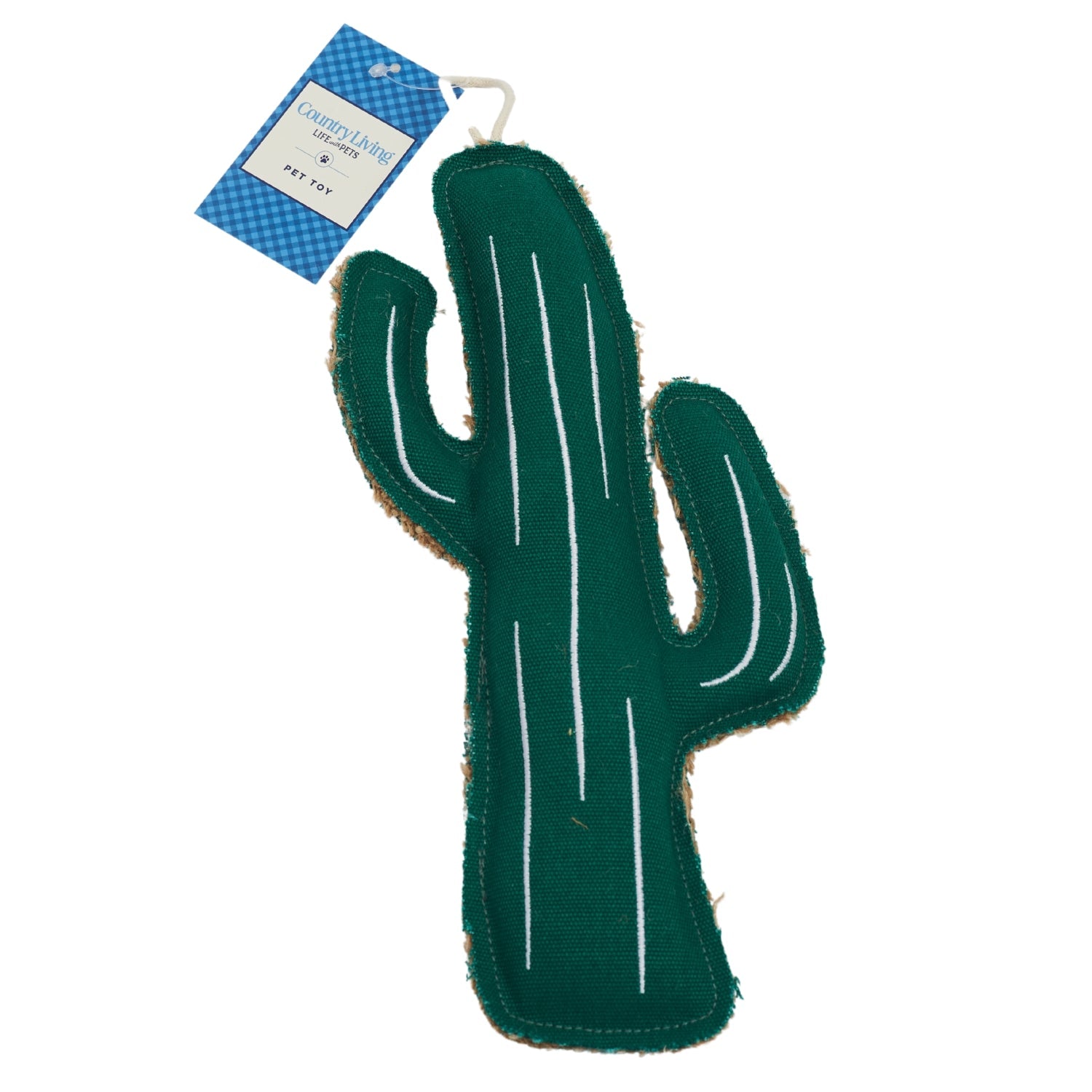 Dog Chew Toy Canvas Jute Cactus - Cognitive Agility Relief - Majestic Pet Kingdom