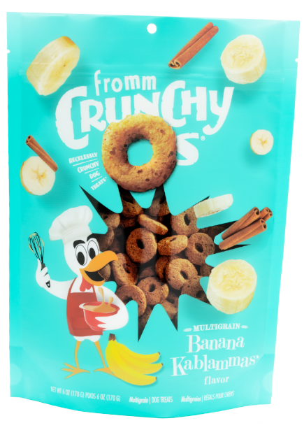 Fromm Crunchy O's Banana Kablammas Dog Treats (6oz)
