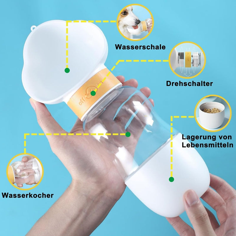 Dog Water Bottle For Outdoor Use Portable Companion Cup Plastic Water Bottle Dog Walking Water Feeding Dog Accessories Outdoor - Majestic Pet Kingdom