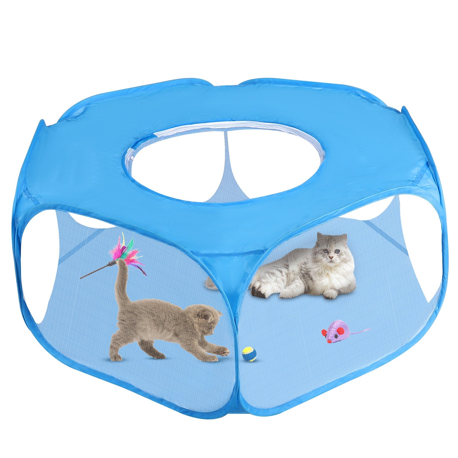Foldable Minipet Fence Outdoor Indoor Game Exercise