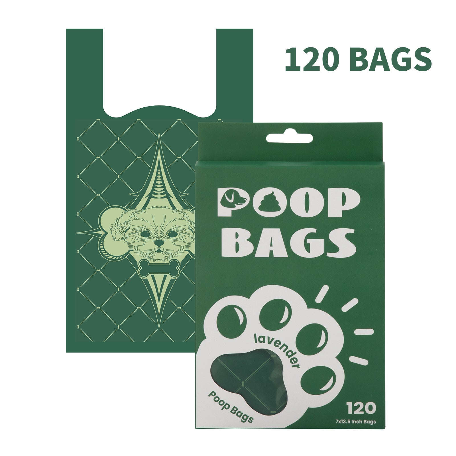 Dog Waste Bags Degradable EPI Vest Handle Poop Carrier