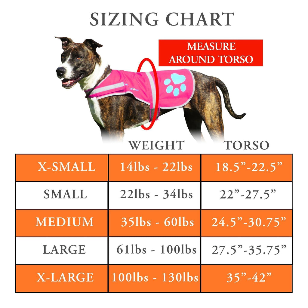 Reflective Dog Vest Hi-Vis L Size 36.75 in Chest x 26 in Neck - Majestic Pet Kingdom