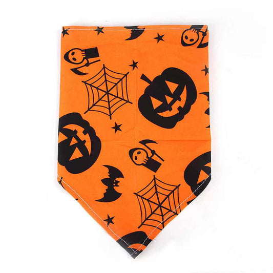 Dog Bandana Halloween Skull Bones Festive Triangle Bib Scarf