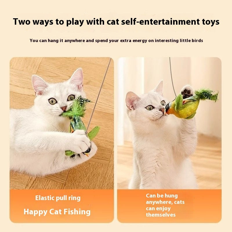 Cat Toy Simulation Will Call Bird To Swing Hanging Door Hanging Cat Teaser