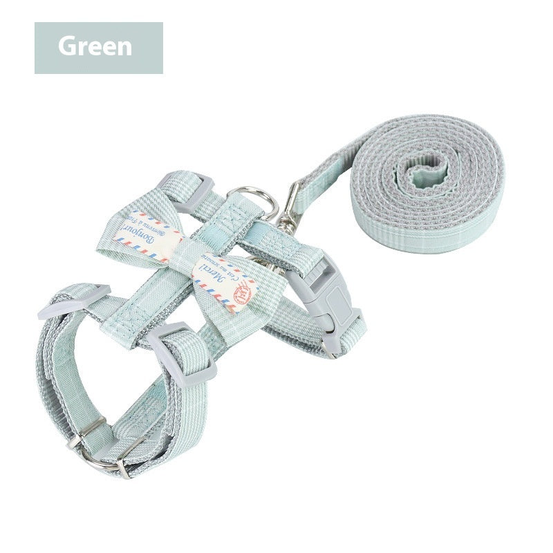 Bow Cat Pulling Rope Anti Breaking Loose Adjustable