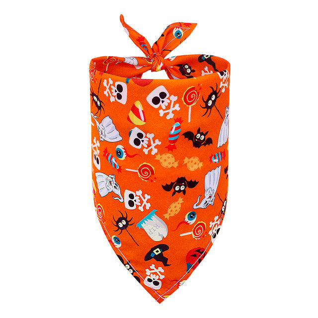 Festive Halloween Dog Bandanas & Bandana