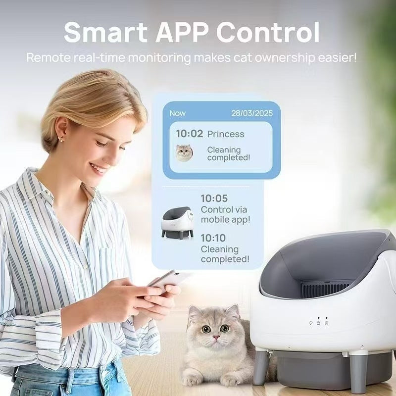 Automatic Litter Box Smart Semi-Closed Drawer Toilet - Majestic Pet Kingdom