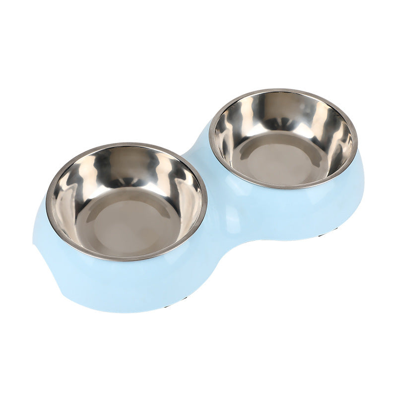 Round Two-in-one Pet Double Bowl Dual-use Cat Bowl