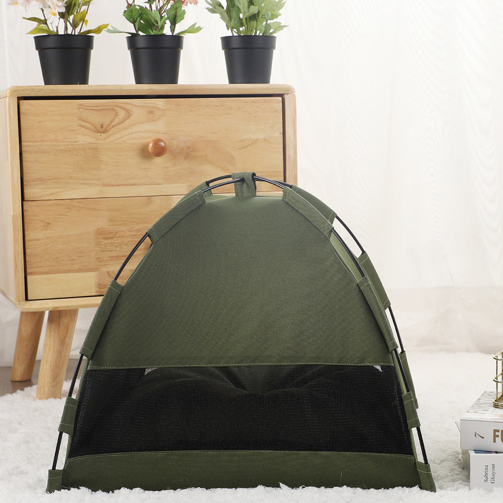 Indoor Cat Tent & Dog House Bed with Cushion - Majestic Pet Kingdom