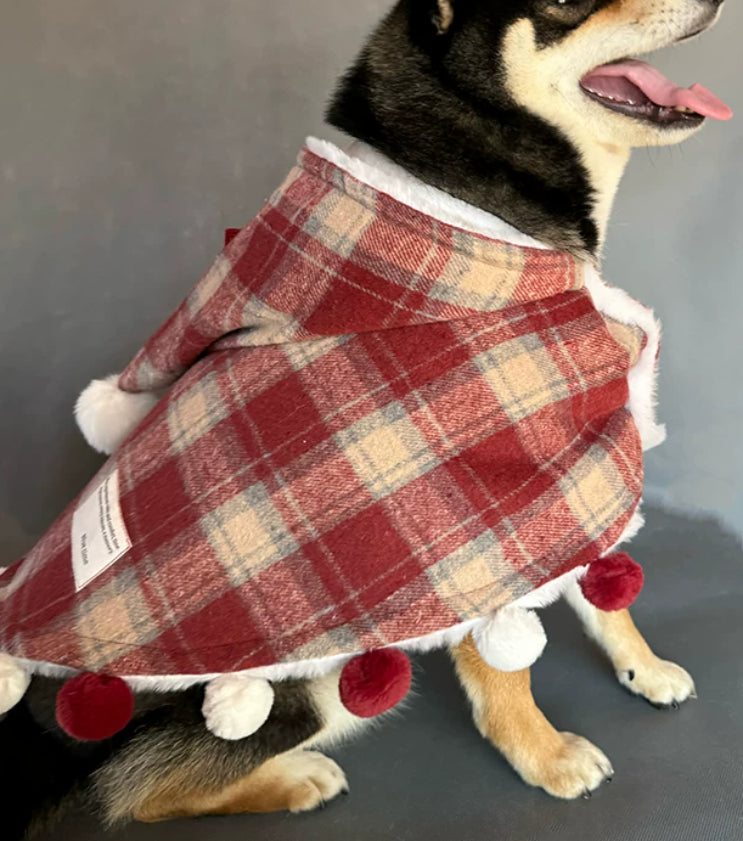 Dog Coat Large Breed Winter Fleece-Lined Padded Cotton Jacket - Detail Angle 5 | Majestic Pet Kingdom