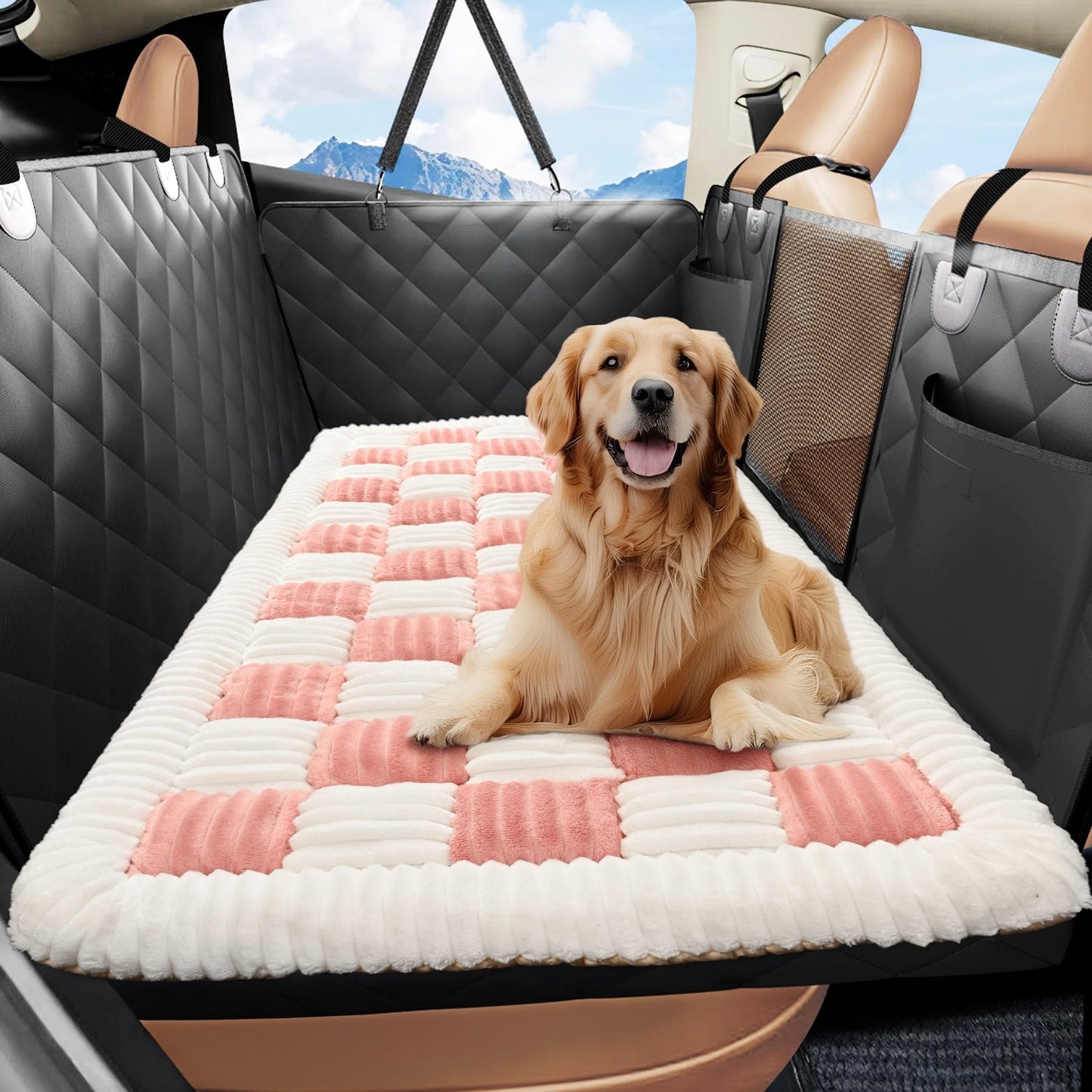 Washable Checkered Non-slip Car Mat - Majestic Pet Kingdom