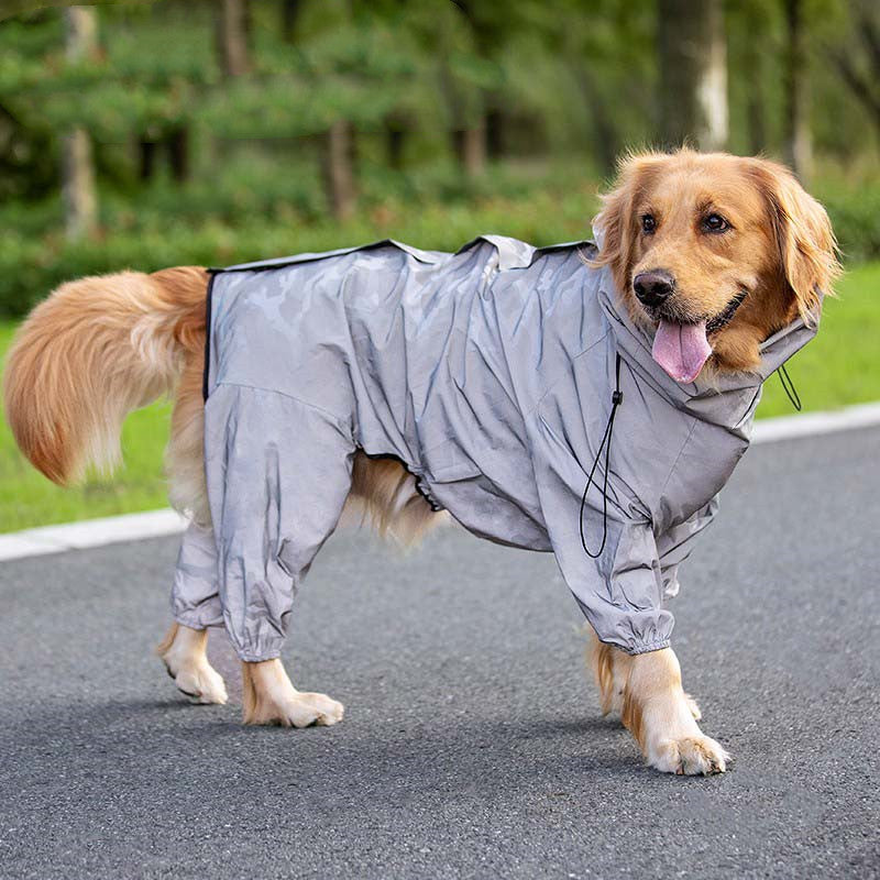 Raincoat Outdoor Waterproof Reflective Coat For Large Dogs And Pets - Majestic Pet Kingdom