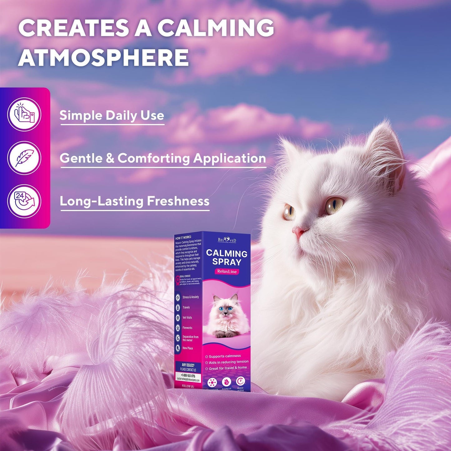 Calming Pheromone Spray for Cats - Scratch Repellent