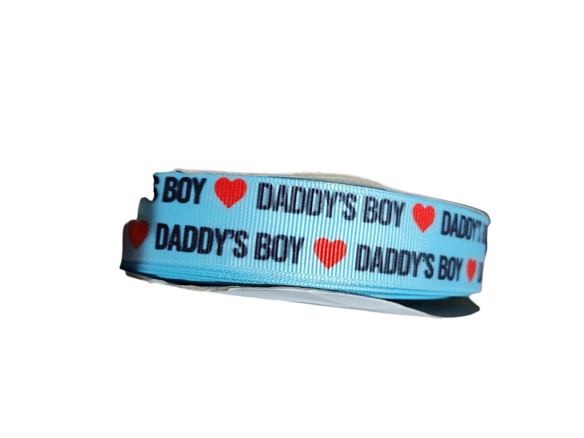 Dog Collar Daddys Boy Text Print Heavy Duty Nylon Pet Strap