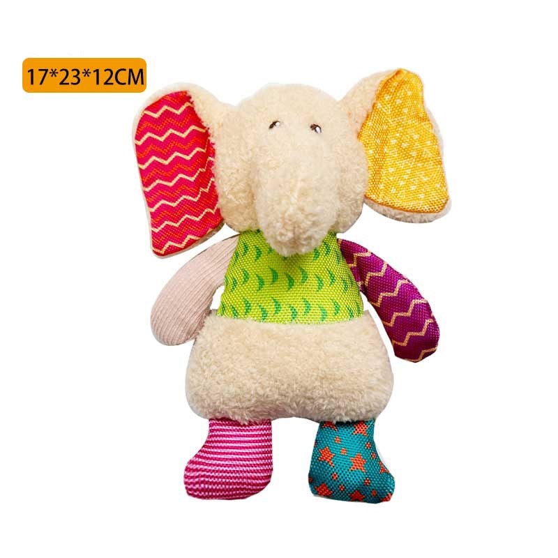 Squeaky Stuffed Dog Toy Small, No-Stuffing Crinkle Paper Dog Birthday Toy With Dual Squeakers, Interactive Durable Plush Puppy Toy For Small Medium Dogs, Washable, Cute Stuffed Animal Toy