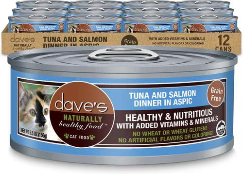 Dave's Cat Food Naturally Healthy Grain Free Tuna & Salmon - Majestic Pet Kingdom