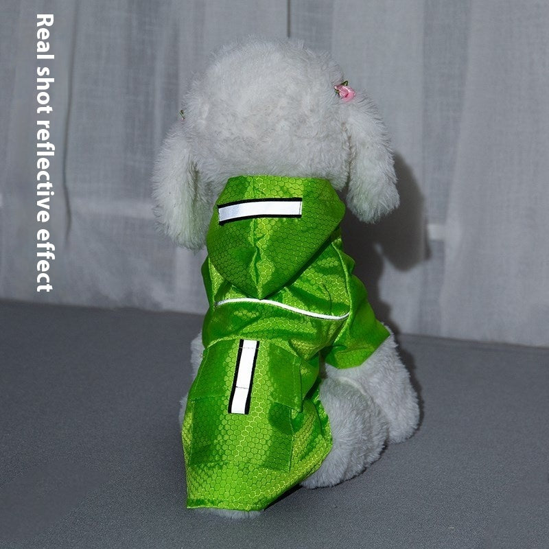 Dog Raincoat Reflective Waterproof Snowproof Pet Coat For Small Puppy Cats Raincoat Pets Supplies - Majestic Pet Kingdom