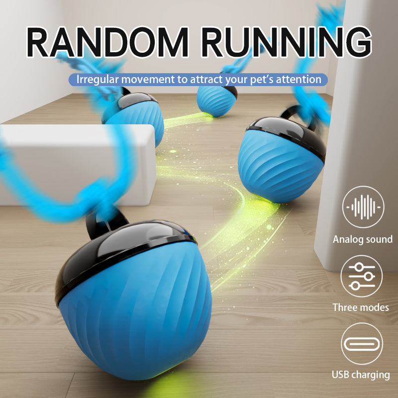 Dog Ball Toy Automatic 3-Mode Electronic Interactive Bouncing - Detail Angle 5 | Majestic Pet Kingdom