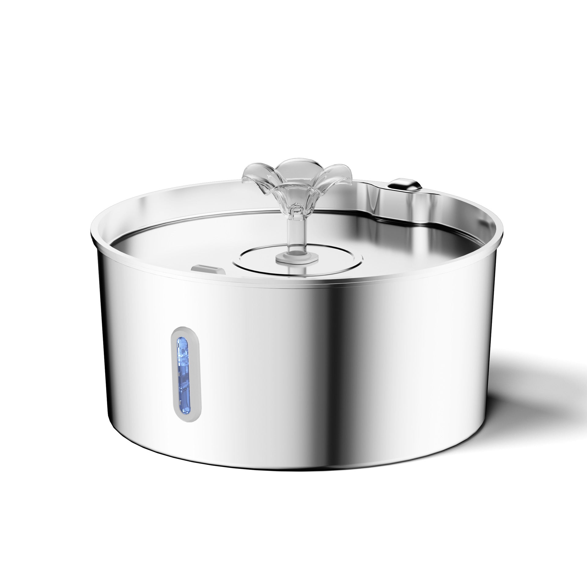 Dog Bowl 7L Stainless Steel Anti-Wet Mouth Floating Feeder Dish - Detail Angle 3 | Majestic Pet Kingdom