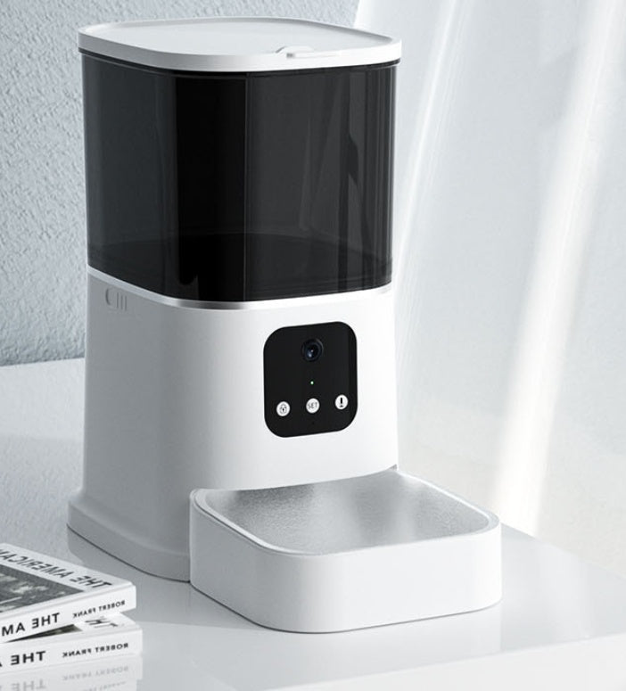 Pet Automatic Feeder Large Capacity Smart Voice Recorder APP Control Timer Feeding Cat Dog Food Dispenser With WiFi Pet Bo - Majestic Pet Kingdom