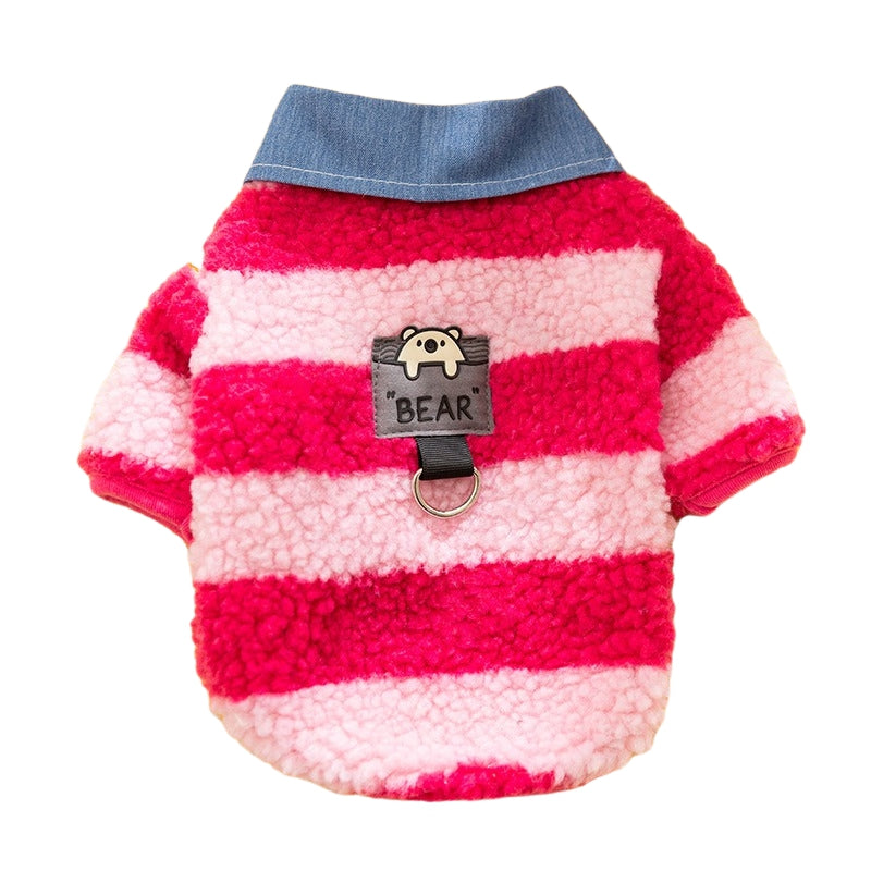Leash Hole And Collar Winter Thick Warm Cozy Sweater For Small Medium Breeds, For Teddy Dachshunds Yorkies Cats - Majestic Pet Kingdom