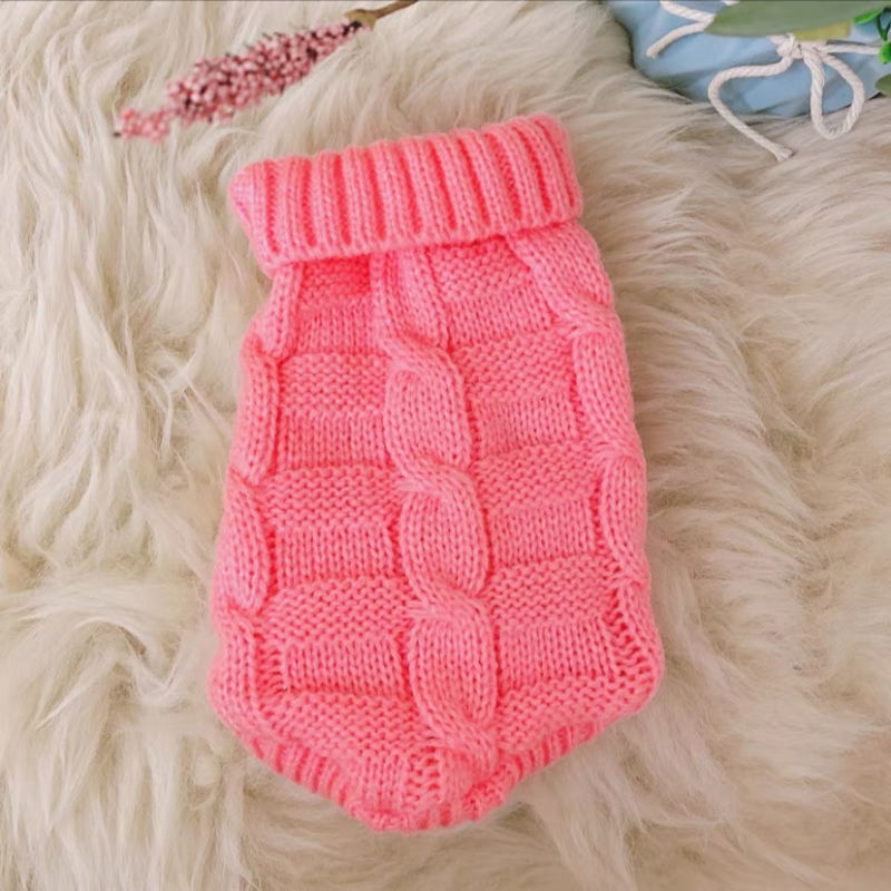 Cat Clothes Cat Pet Supplies Autumn Winter Knitted Sweater Cute Net Red - Majestic Pet Kingdom