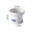 Ceramic Non Slip Elevated Pet Cat Dog Food Bowl