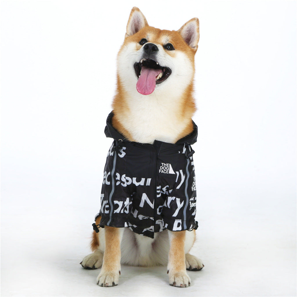 Windproof And Rainproof Dog Clothes Large Dog Raincoat Dog Pet Shell Jacket - Majestic Pet Kingdom