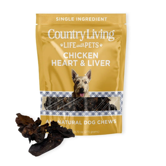 Dehydrated Chicken Hearts & Livers Dog Treats – 9oz Bag