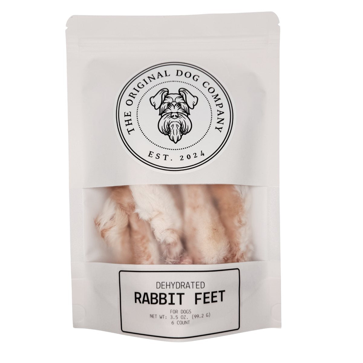 Dog Chews Dehydrated Rabbit Feet Natural Dental Treats 4oz - Detail Angle 3 | Majestic Pet Kingdom